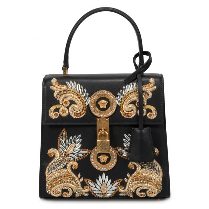 700x700 Versace Medium Embroidered Barocco Icon Bag