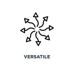 240x240 Versatile, Line Sign Icon Concept Symbol Design, Vector