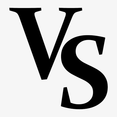 450x450 Vs Versus Letters Vector Logo Icon Isolated On White Background