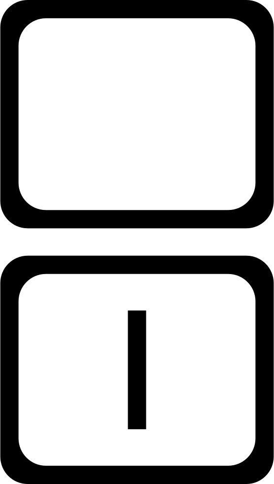 556x980 Two Rectangles Outlines With One Straight Vertical Line In One