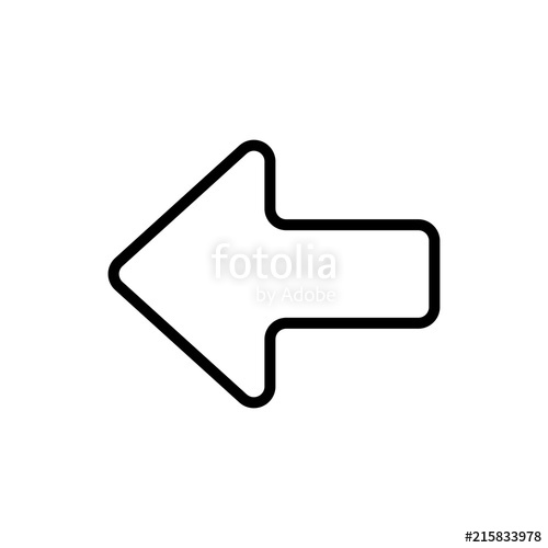 500x500 Left Arrow From One Vertical Line Icon Stock Photo And Royalty