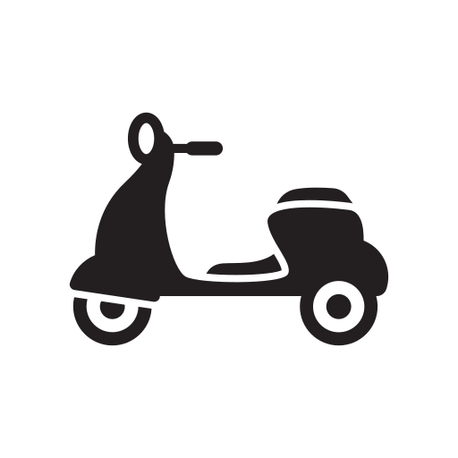 512x512 Delivery, Moped, Retro, Scooter, Transport, Travel, Vespa Icon