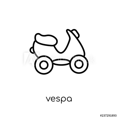 500x500 Vespa Icon From Transportation Collection