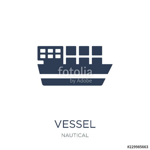 500x500 Vessel Icon Trendy Flat Vector Vessel Icon On White Background
