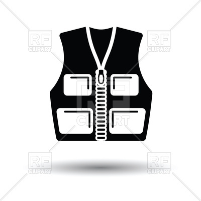 400x400 Hunter Vest Icon With Shadow Design Vector Image Of Icons