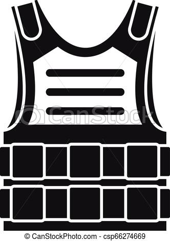 332x470 Bulletproof Vest Icon, Simple Style Bulletproof Vest Icon Simple