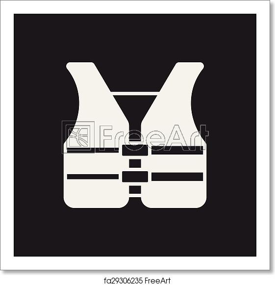 561x581 Free Art Print Of Safety Vest Icon Freeart