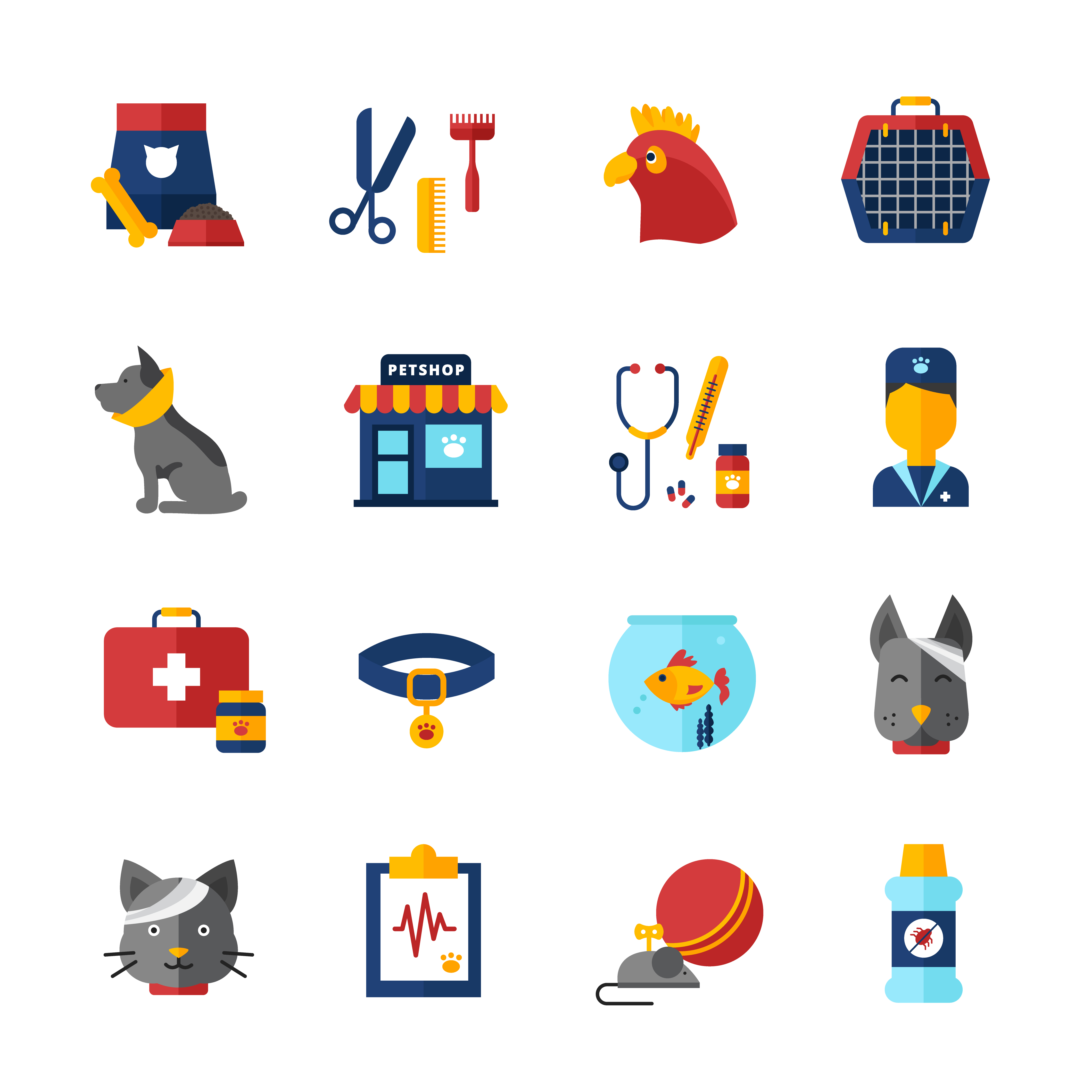 Pet Vet Icons Set 4500x4500 Pet Vet Icons Set