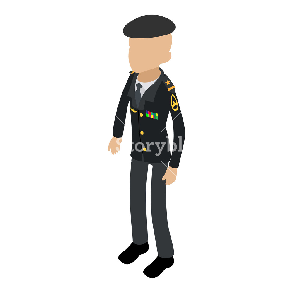 1000x1000 Soldier Veteran Icon Isometric Illustration Of Soldier Veteran