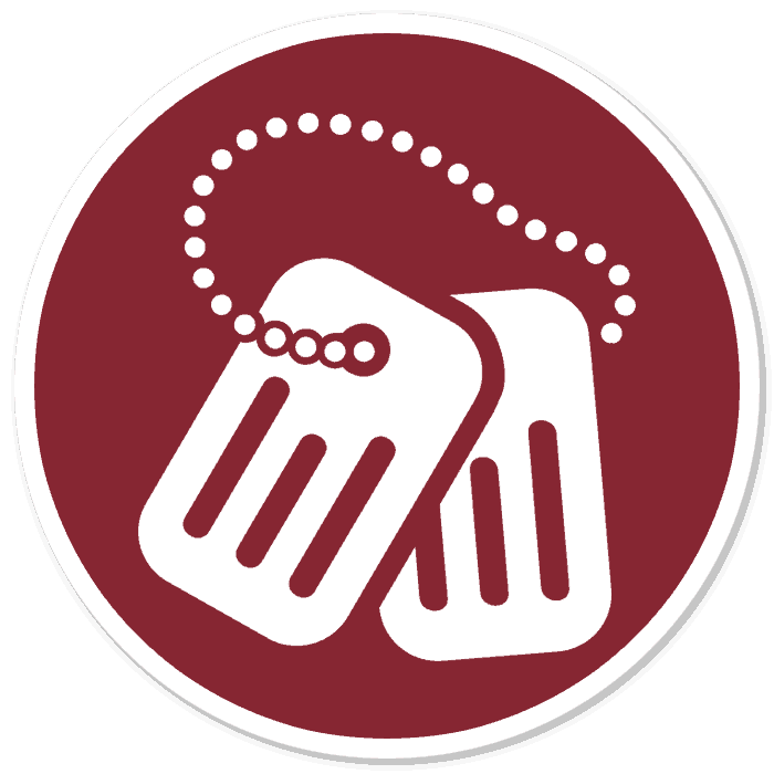 700x700 Veteran Icon Burgundy Berger Rental Communities