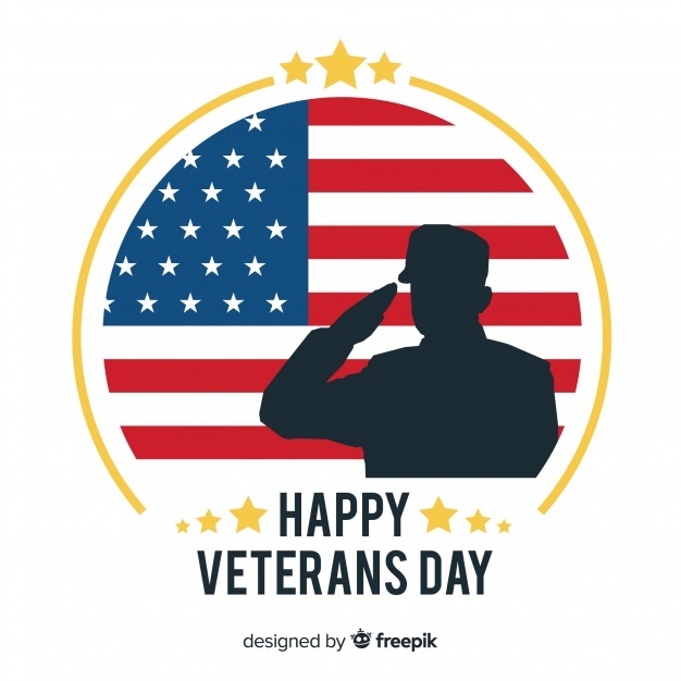 626x626 Veterans Day Background With Us Flag Elements Vector Free Download