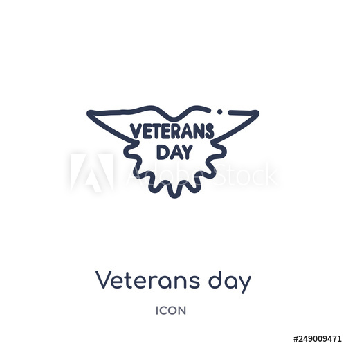 500x500 Veterans Day Icon From United States Of America Outline Collection