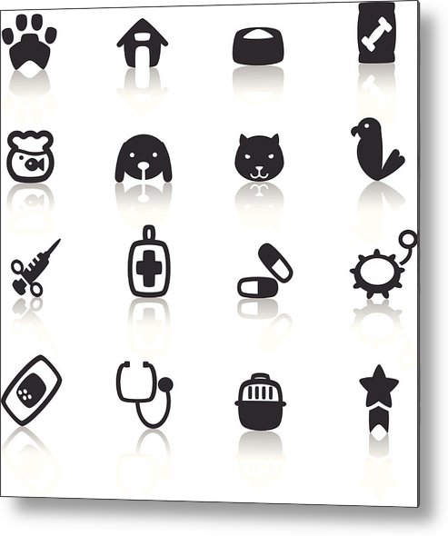 493x590 Veterinary Icon Metal Print