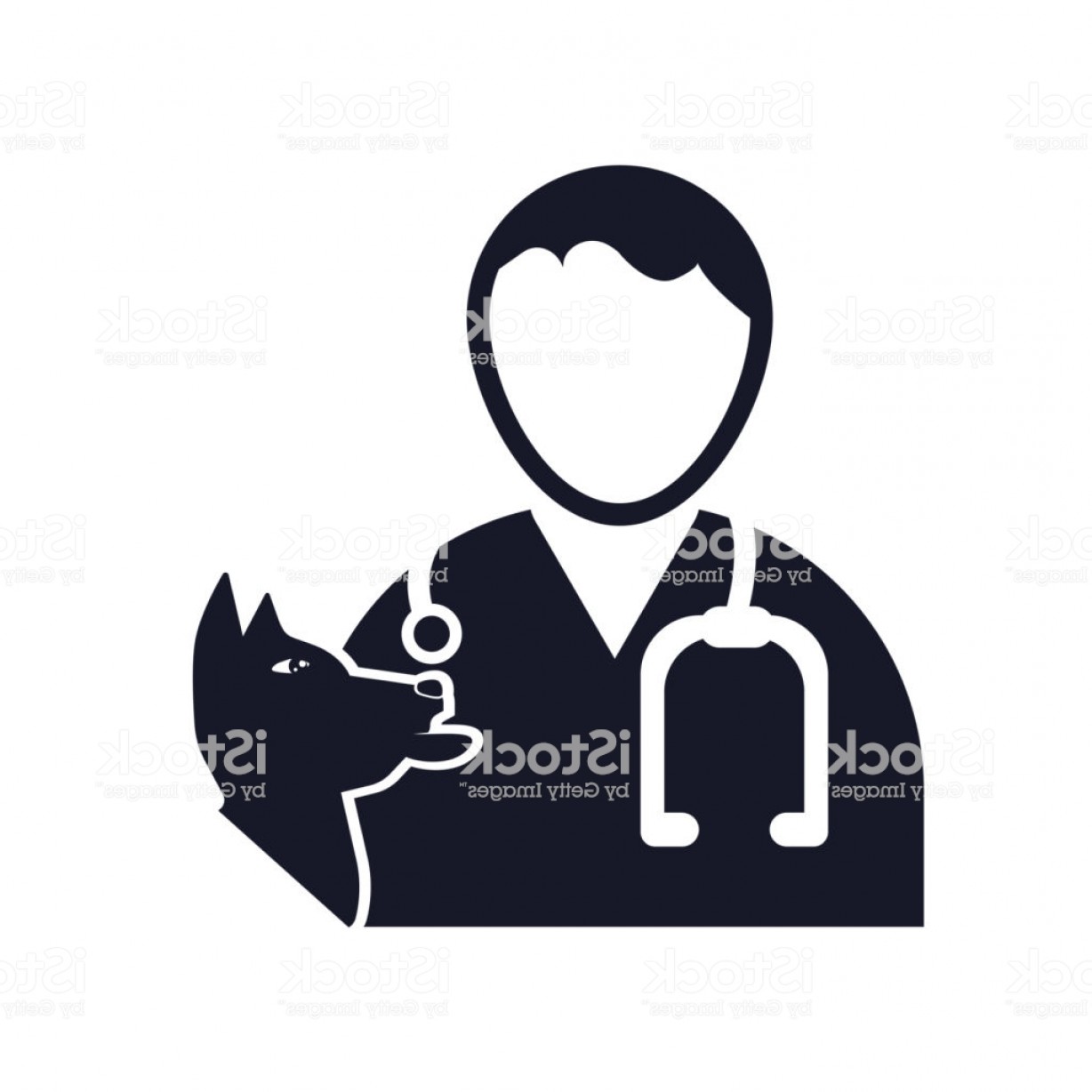 1228x1228 Veterinary Icon Vector Sign And Symbol Isolated On White