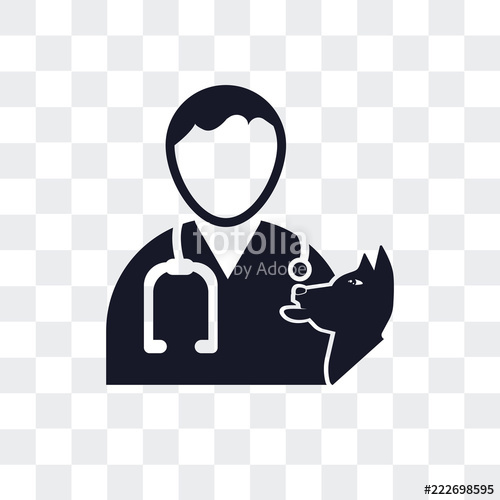 500x500 Veterinary Icon Isolated On Transparent Background Modern