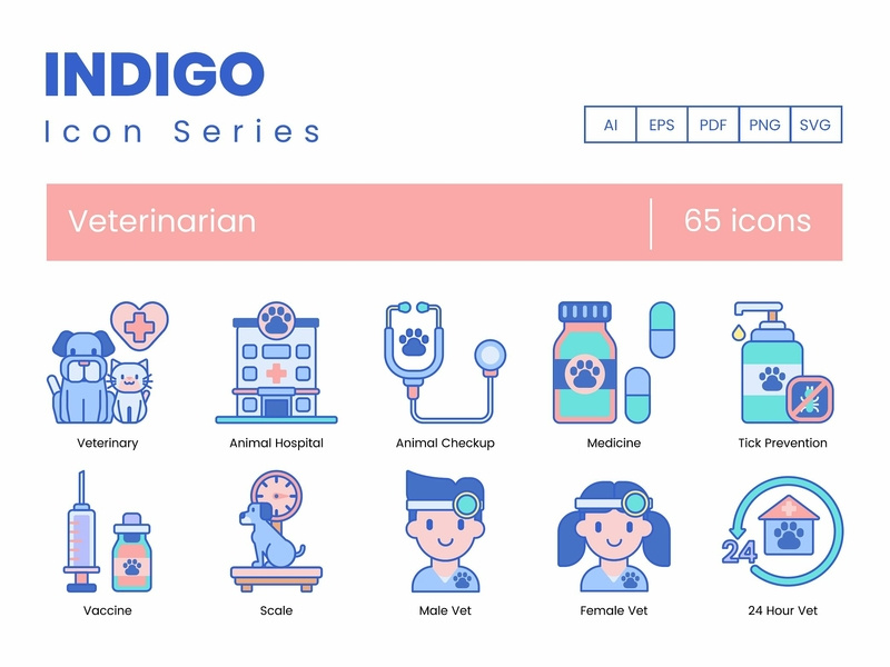 800x600 Veterinary Icons Indigo