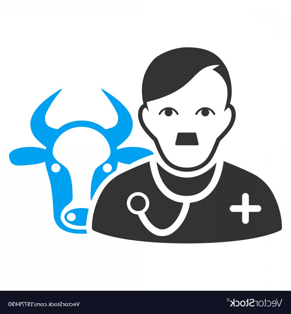 1200x1296 Cow Veterinarian Flat Icon Vector Soidergi