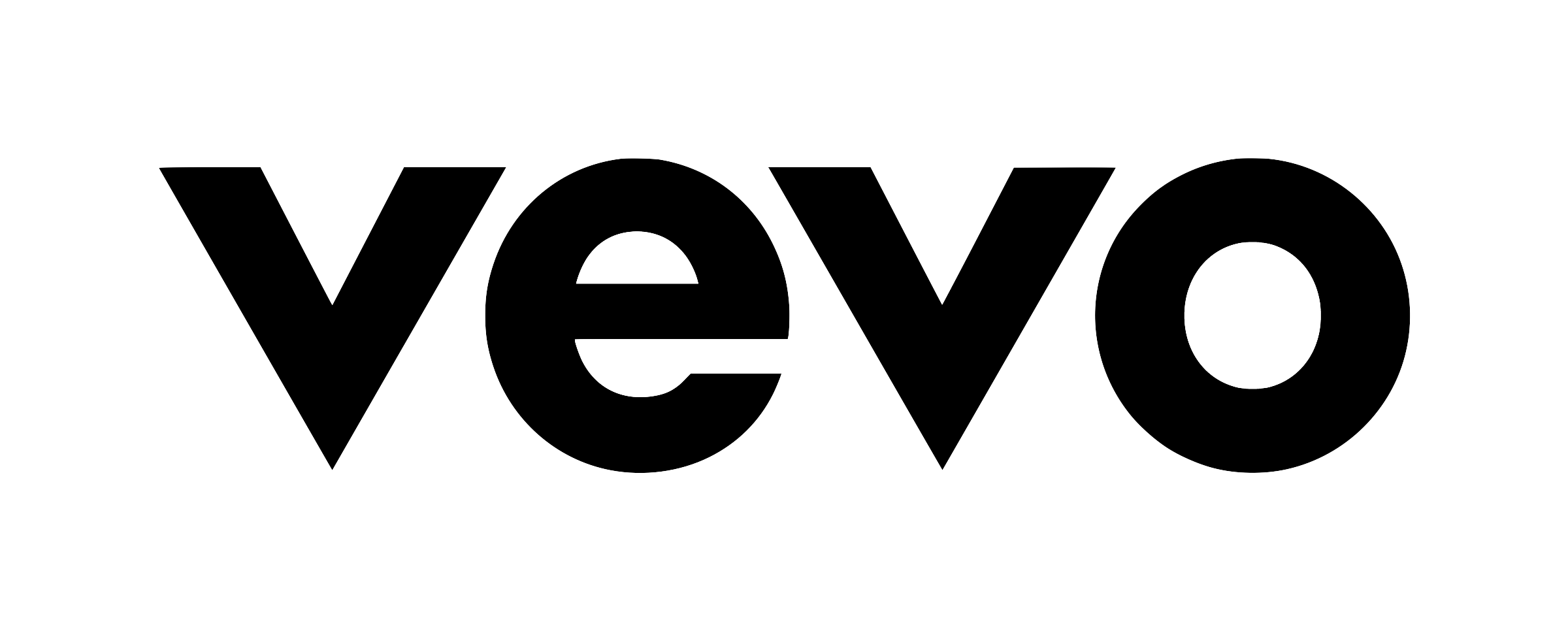 2400x966 Vevo Logo Black Transparent Png