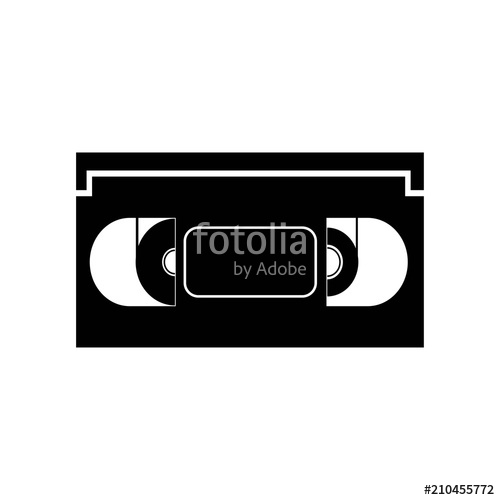 500x500 Vhs Icon Vector Icon Simple Element Illustration Vhs Symbol