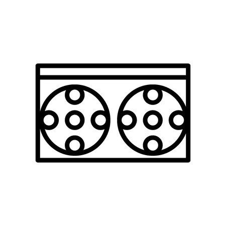 450x450 Vhs Icon Vector Isolated On White Background, Vhs Transparent Sign