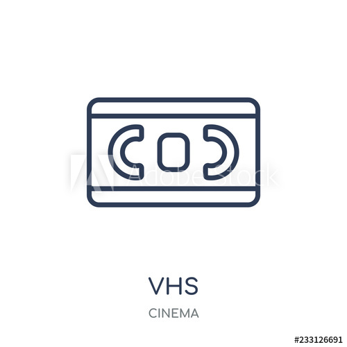 500x500 Vhs Icon Vhs Linear Symbol Design From Cinema Collection