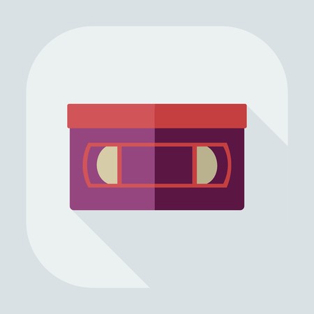 450x450 Flat Modern Design With Shadow Icon Vhs Tape Royalty Free Vector