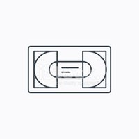 200x200 Video Cassette Vhs Tape Stock Vectors