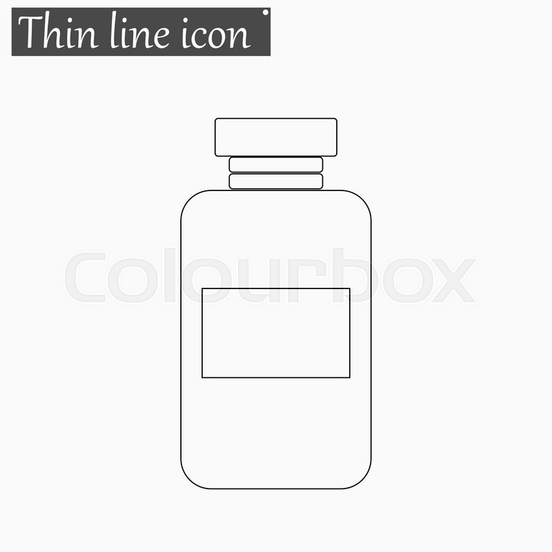 800x800 Image Of A Vaccine Vial Icon Vector Stock Vector Colourbox