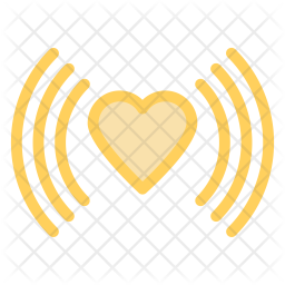 256x256 Love Vibe Icon Of Colored Outline Style