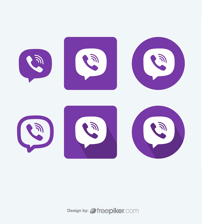 800x887 Freepiker Viber Vector Icons