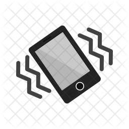 256x256 Vibration Icon Of Flat Style