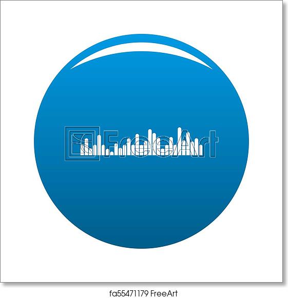 561x581 Free Art Print Of Equalizer Vibration Icon Blue Equalizer