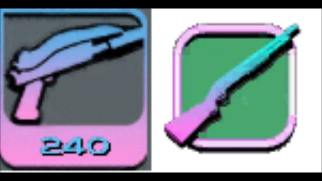 1280x720 Vice City Console And Ios Weapons Icon Comparison