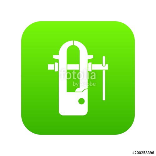 500x500 Blacksmiths Vice Icon Digital Green Stock Image And Royalty Free