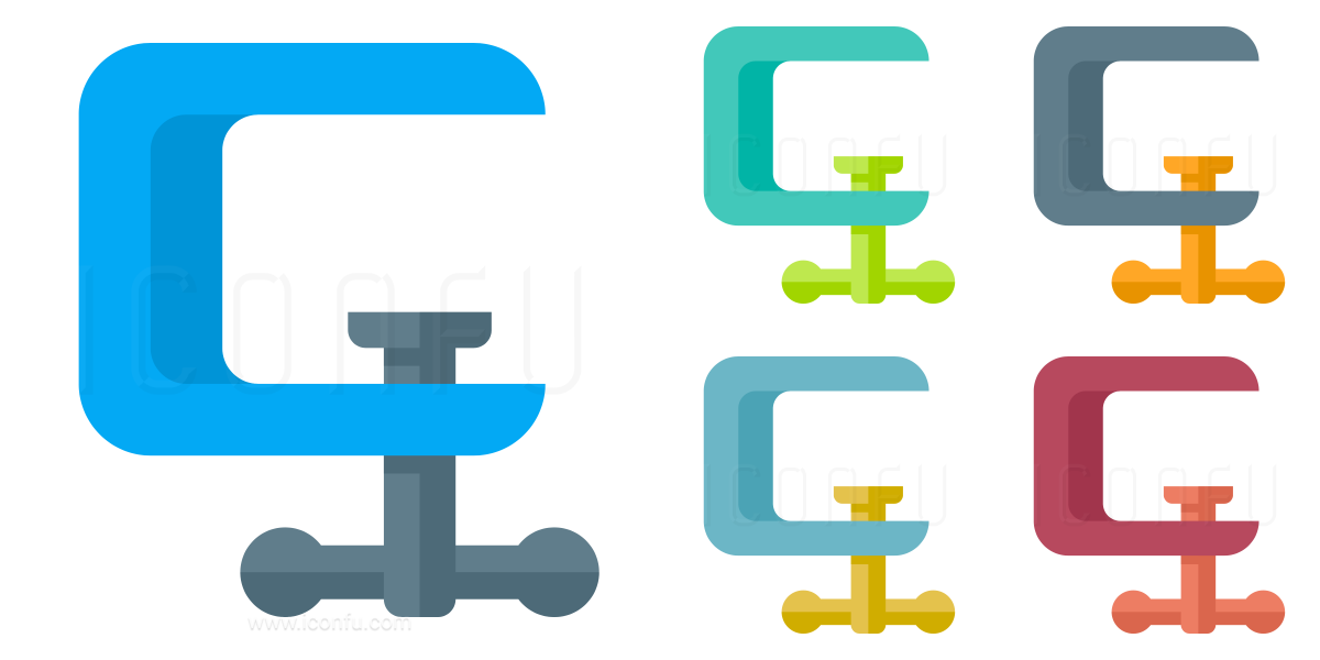 1200x600 C Clamp Icon