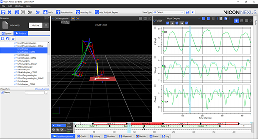 519x280 Nexus Gait Analysis Software From Vicon Features