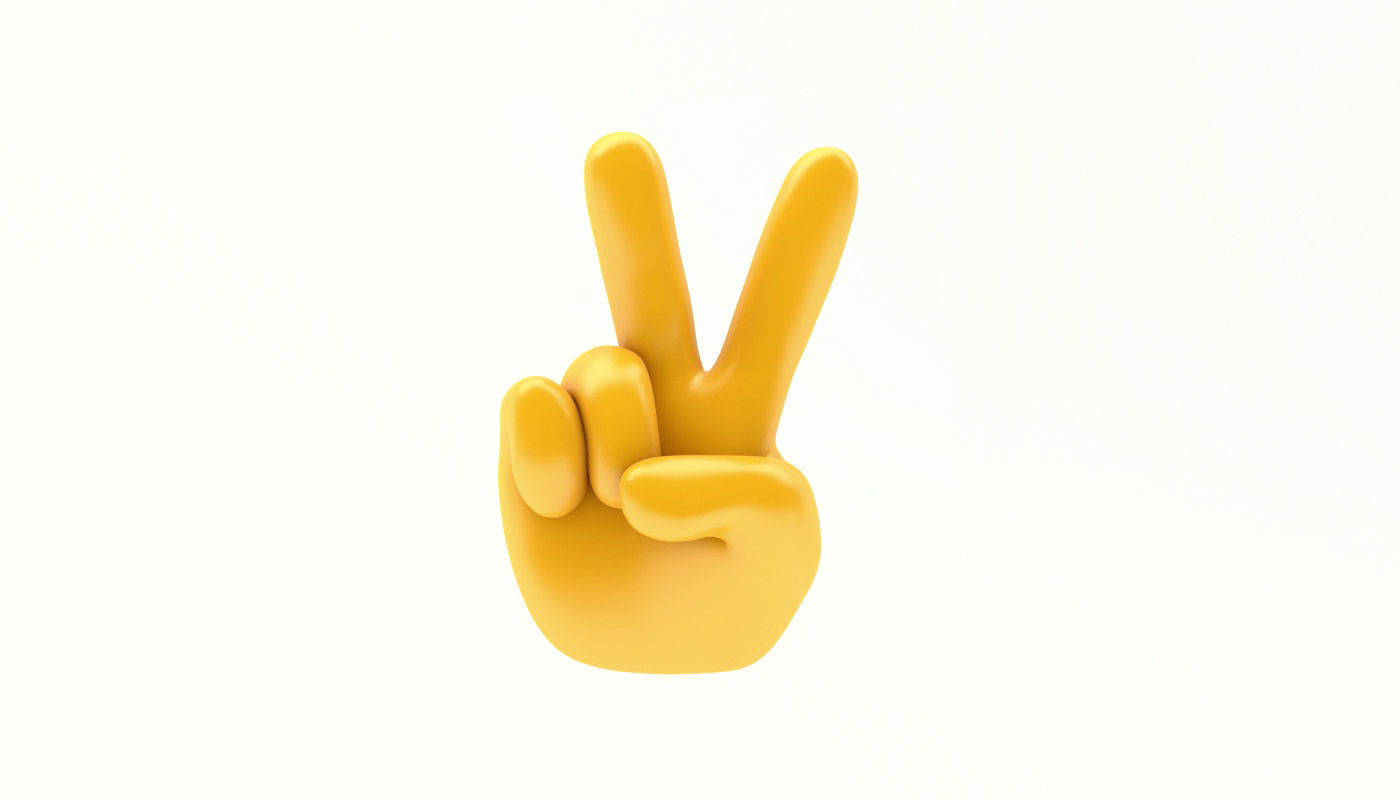 Model Emoji Hands Victory Icon Cgtrader 1400x800 Model Emoji Hands Victory Icon Cgtrader