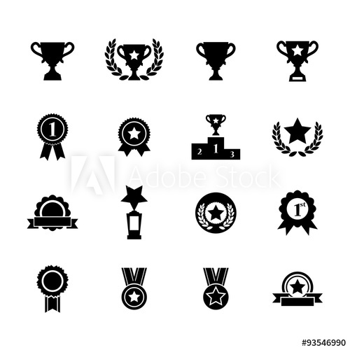 Trophy And Prize Icons Victory Icon Vector Illustration 500x500 Trophy And Prize Icons Victory Icon Vector Illustration