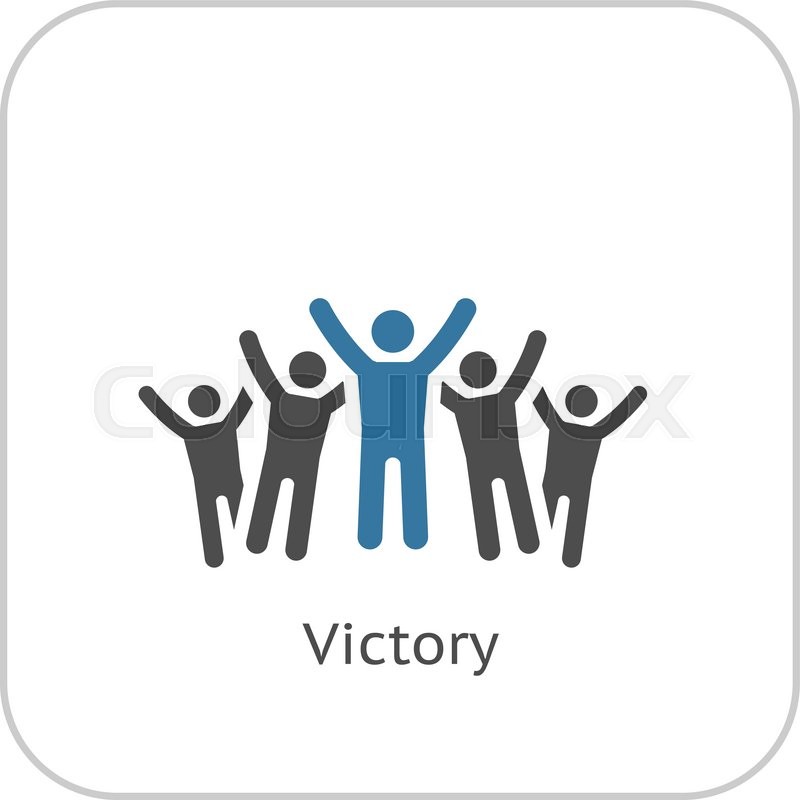 Victory Icon Business Concept Happy Stock Vector Colourbox 800x800 Victory Icon Business Concept Happy Stock Vector Colourbox