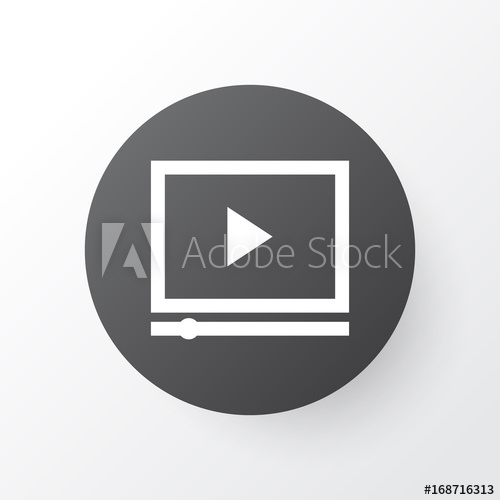 500x500 Video Advertising Icon Symbol Premium Quality Isolated Video