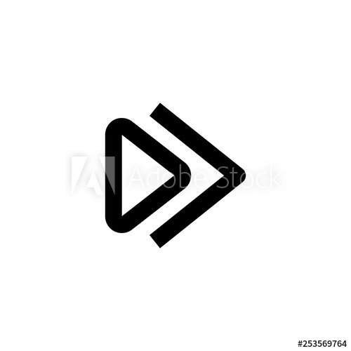 500x500 Player Arrow Icon Music And Video Sign
