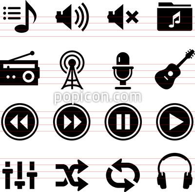400x393 Audio Icons