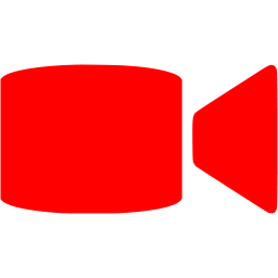 256x256 Red Video Call Icon