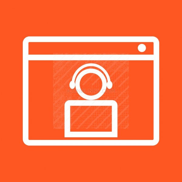 600x600 Video Call Line Multicolor Bg Icon