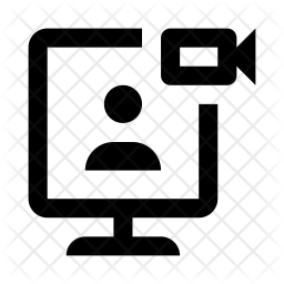 256x256 Video Calling Icon Of Line Style