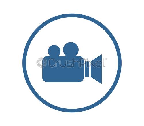 500x438 Video Camera Icon, Stock Vector Crushpixel