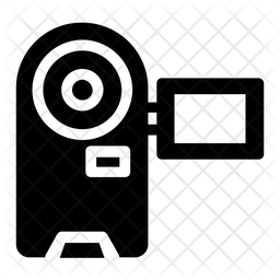 256x256 Video Camera Icon Of Glyph Style
