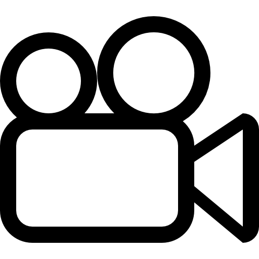 512x512 Video Camera Outline Icons Free Download