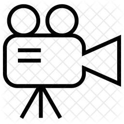 256x256 Video Camera Icon Of Line Style