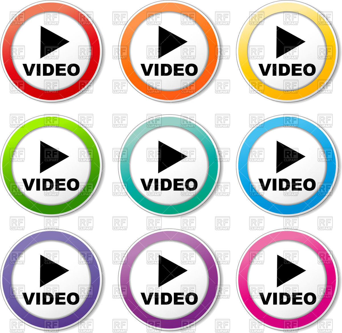 1200x1169 Play Video Simple Icon Vector Image Of Icons And Emblems